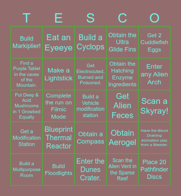 I guess not :( Bingo Card