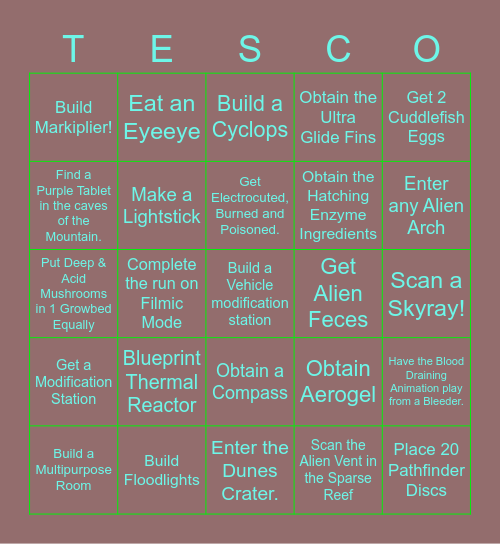 I guess not :( Bingo Card