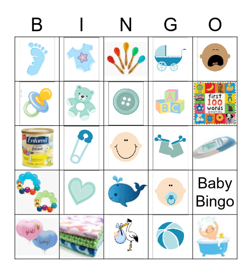 BABY SHOWER Bingo Card