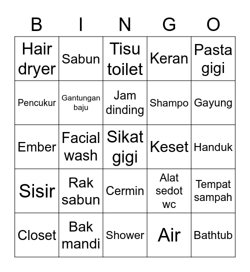 PAKJUYEON98 Bingo Card