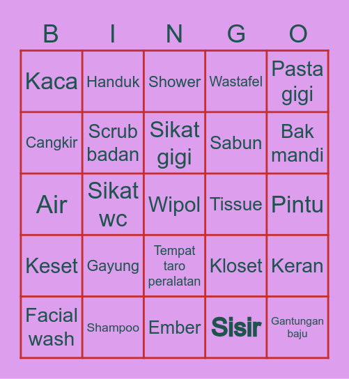 @PAKJIEUN93 Bingo Card