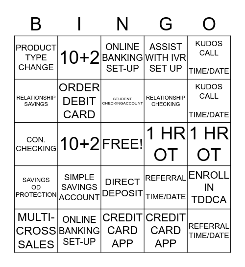 SALISBURY CHALLENGE Bingo Card