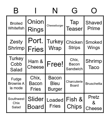 TAPHOUSE Bingo Card