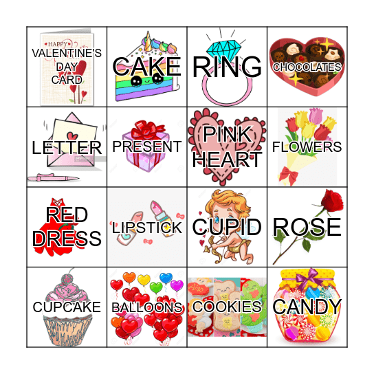 Valentine's Day BINGO Card