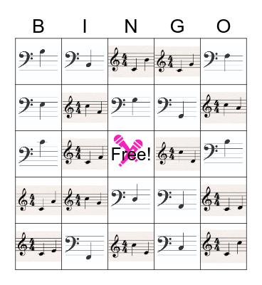 Squad Senior Bingo (Staff Reading and Intervals) Bingo Card