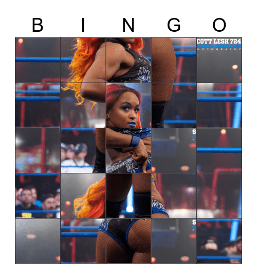 Impact Wrestling: Hard to Bingo! Bingo Card