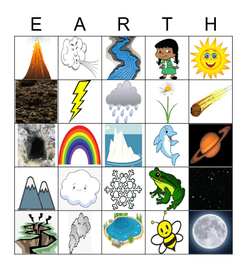 Earth Systems Bingo Card