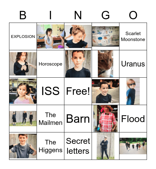 Spies of the Gonzila Family BINGO! Bingo Card