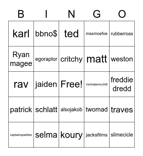 Epic smp cancelled Bingo Card