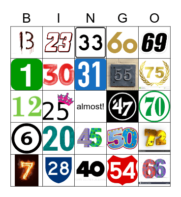 aloof/amante Bingo Card