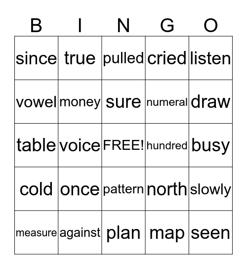 Fry's Fourth 100 (365- 383 & Review) Bingo Card