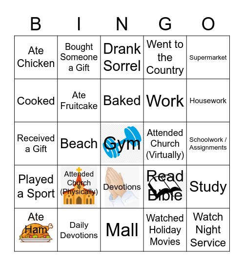 What I've Been Up To! Bingo Card