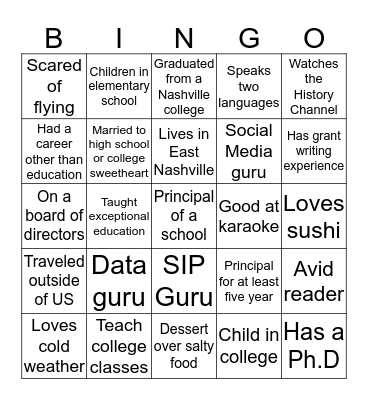 Hello Bingo!! Bingo Card