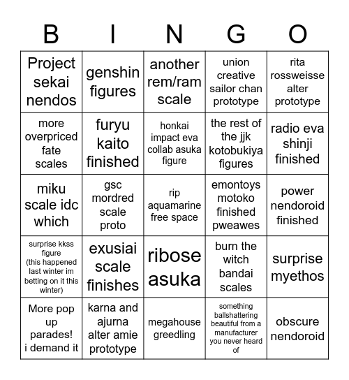 WINTER WONFES 2021 Bingo Card