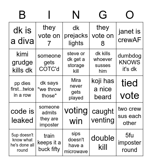 Hafu Lobbies Bingo Card