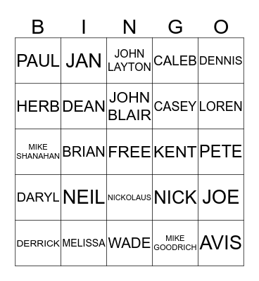 KTC NERD BINGO Card