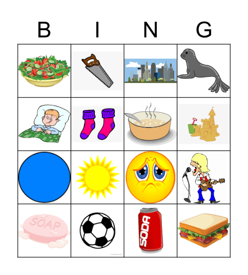 Initial S BINGO Card