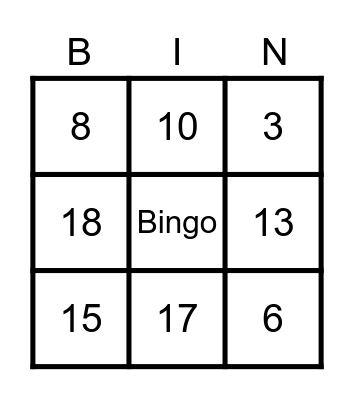 Klavergriend casino Bingo Card