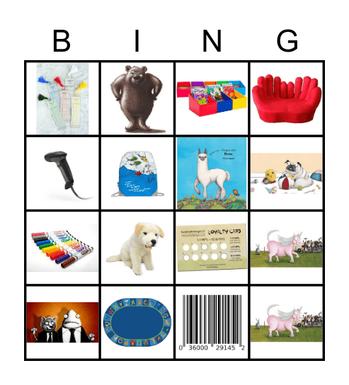 LIBRARY BINGO card B Bingo Card