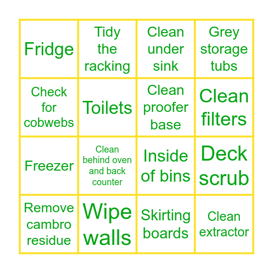 "I'm Bored" Bingo Card