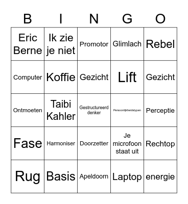 PCM Bingo Card