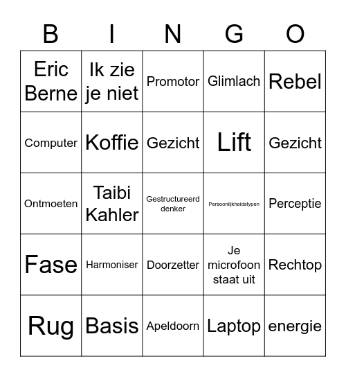 PCM Bingo Card