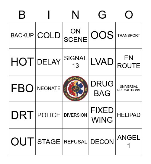 EMS LINGO BINGO Card