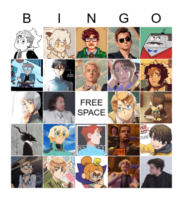 Favorite Character Bingo Card