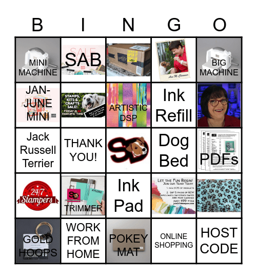 Stamper Dog's Bingo Card