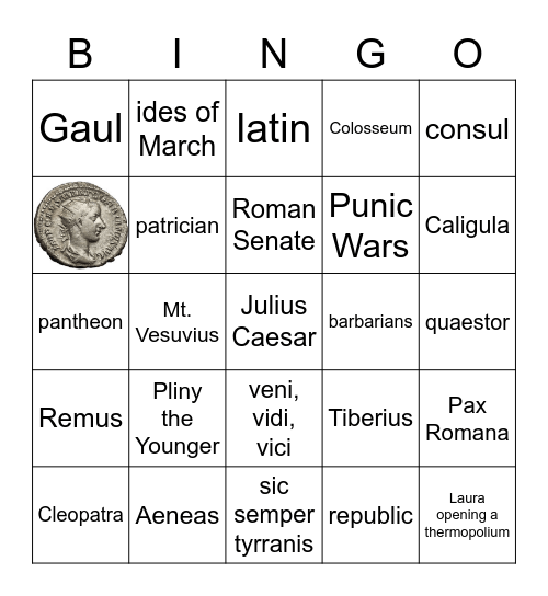 HOT TOGA Bingo Card