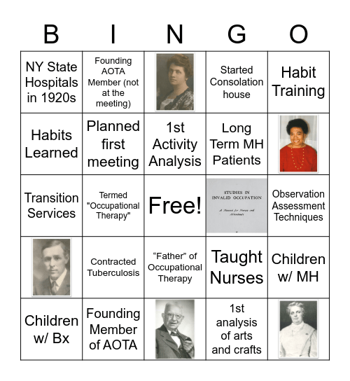 OT Founders BINGO! Bingo Card