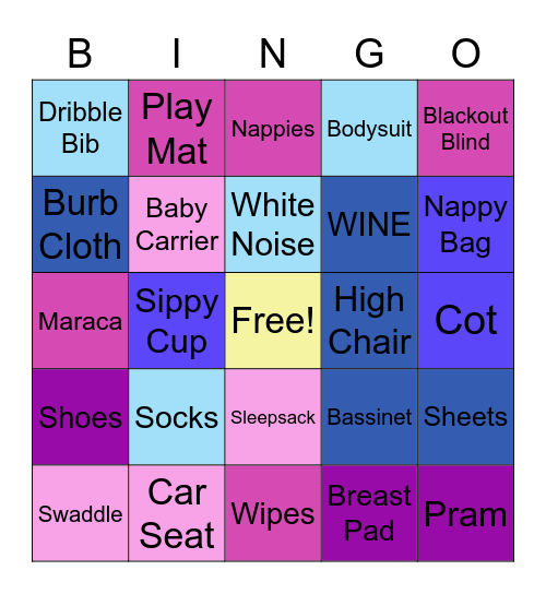 BABY Bingo Card