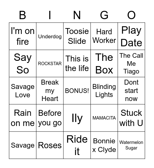 TIKTOK BINGO  van Meester Bram Bingo Card