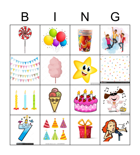Feest Bingo Card