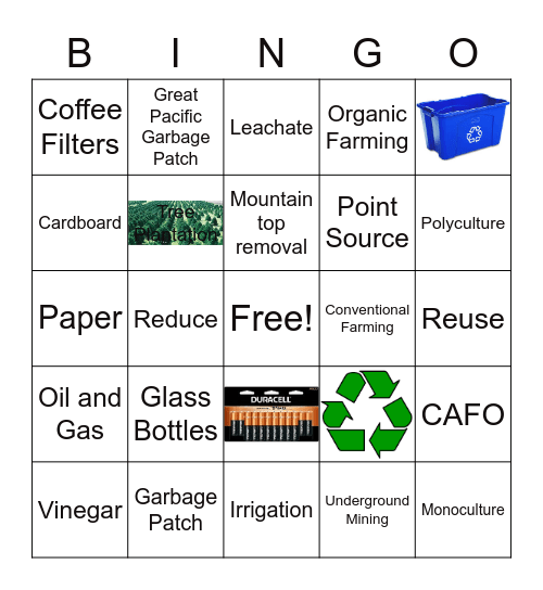 UNIT 3 BINGO Card