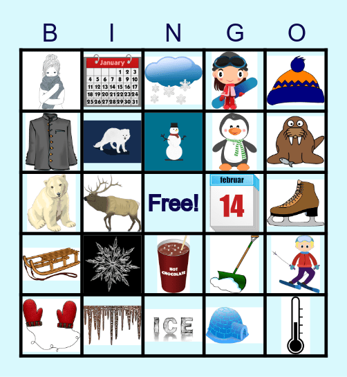 Winter Bingo Card