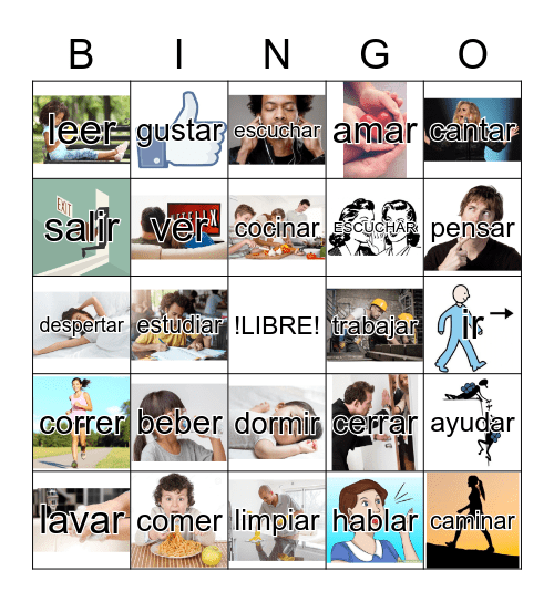 Actividades de PAZ Bingo Card