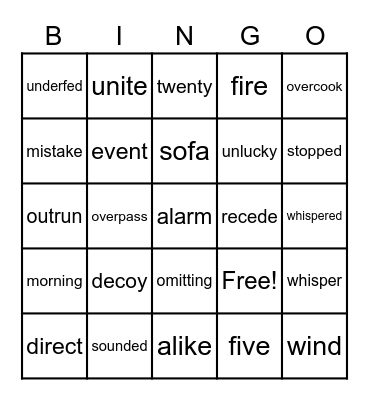 Mastery Check VI Bingo Card