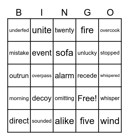 Mastery Check VI Bingo Card