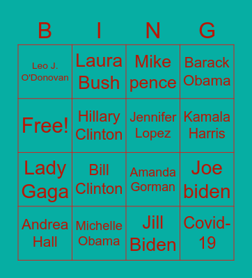 Jai'Lyn Bingo Card