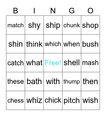 H-Friends Bingo Card