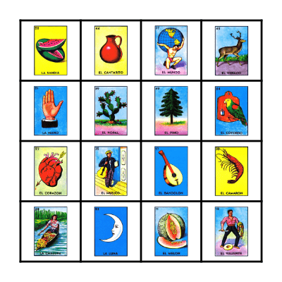 LOVE AND LOTERIA Bingo Card