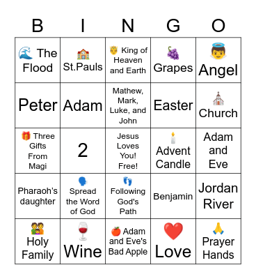 3-5 Bingo Card
