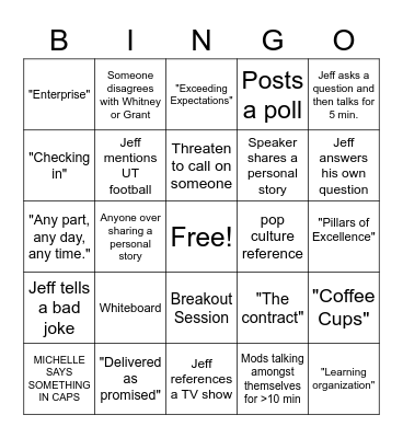 Bingo Card