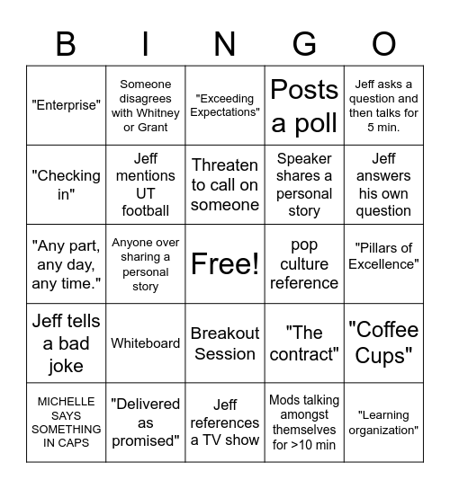 Bingo Card