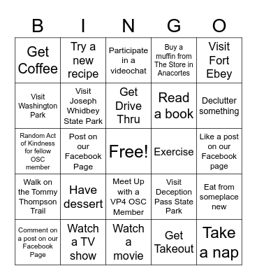 VP 4 OSC - February 2021 Bingo Card