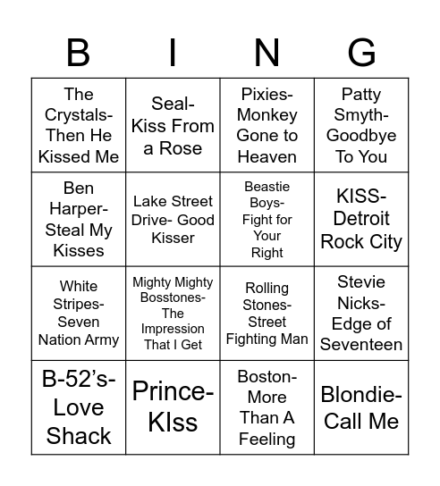 Coverall Bingo Card