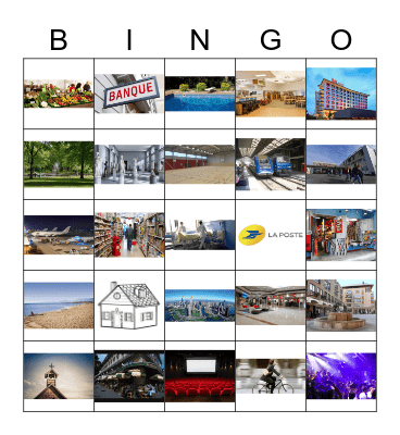 places Bingo Card