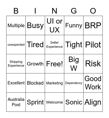 Team Bingo Card