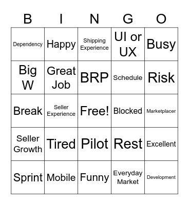 EDM Bingo Card